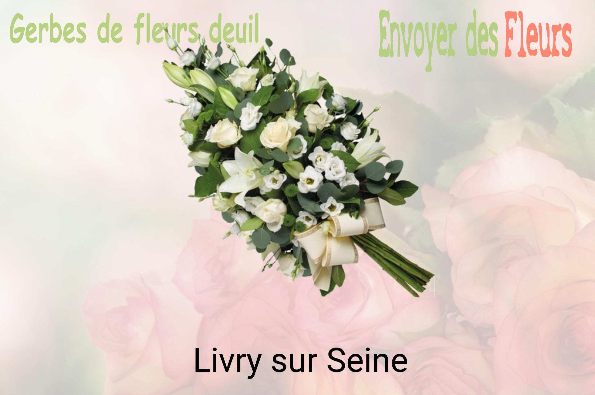 Gerbe de fleurs de deuil livrée à Livry-sur-Seine